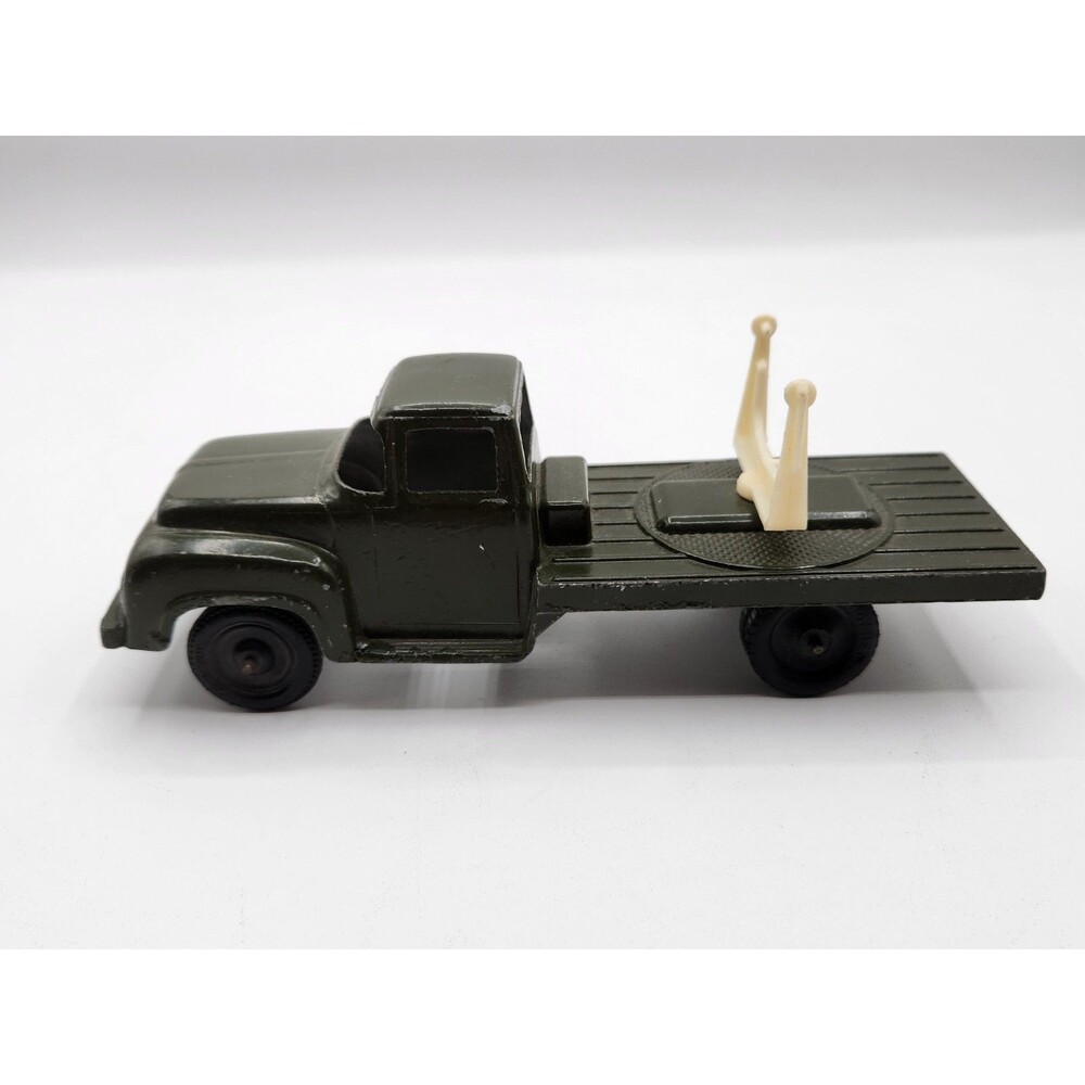 Vintage 1950s Tootsietoy 6" Ford Army Military Radar Truck W/ Radar Bracket